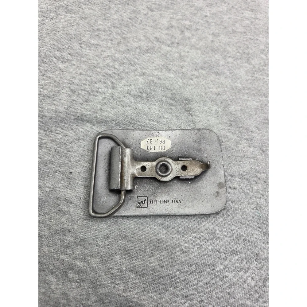 Vintage Heavy Solid Pewter Horne Transportation Co Trucker Belt Buckle Semi